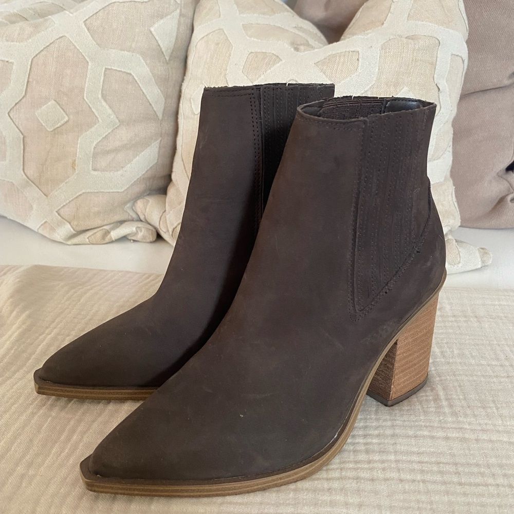 Steve Madden Dark Brown Ankle Booties